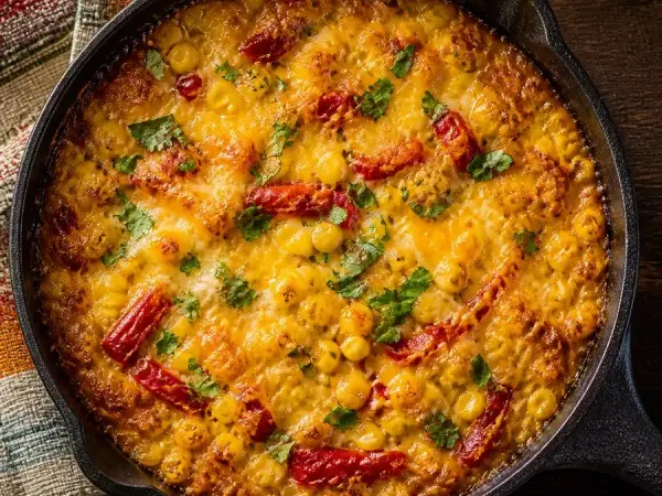 Argentine Humita Corn Skillet, finished dish
