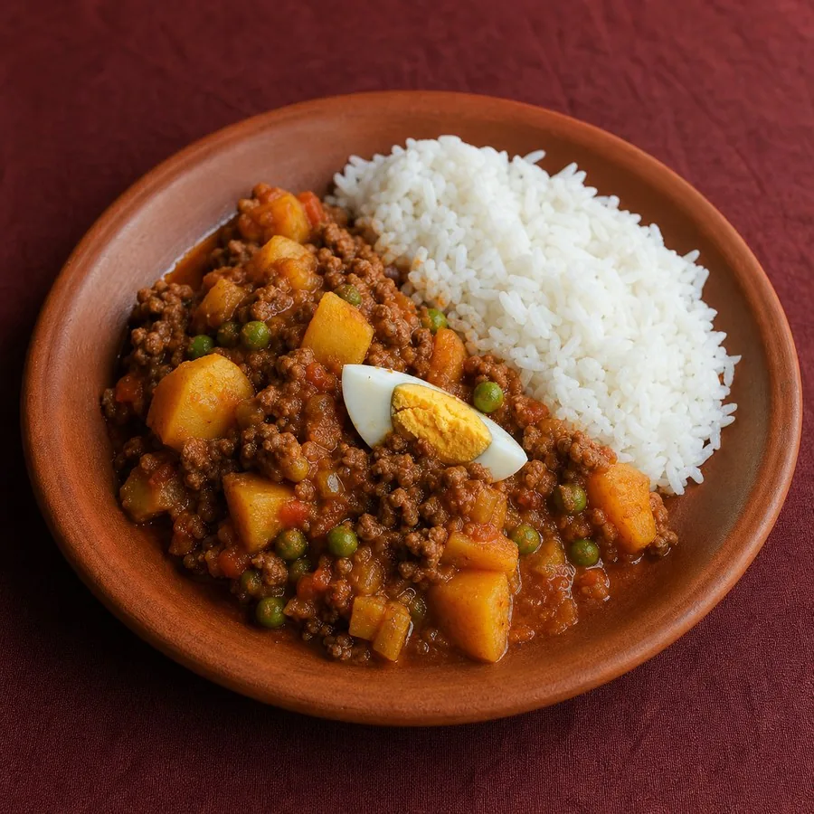 Bolivian Saice Beef with Potatoes, finished dish