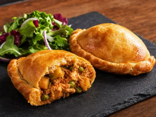 Bolivian Salteñas-Inspired Chicken Hand Pies, finished dish