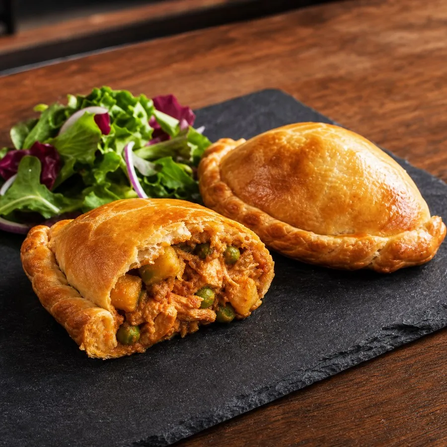 Bolivian Salteñas-Inspired Chicken Hand Pies, finished dish