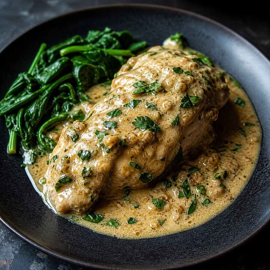 Circassian Chicken with Walnut Sauce, finished dish