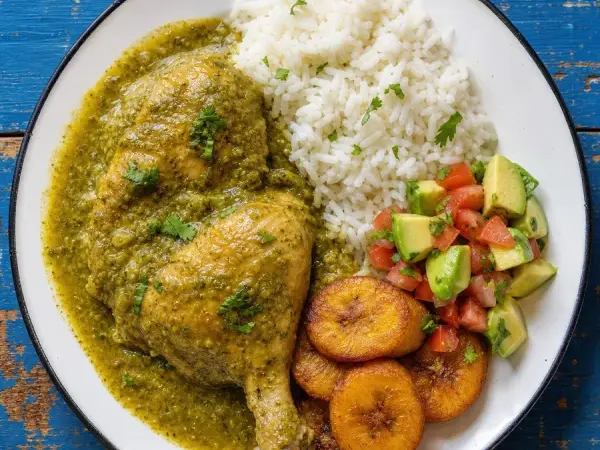 Ecuadorian Seco de Pollo with Rice, finished dish
