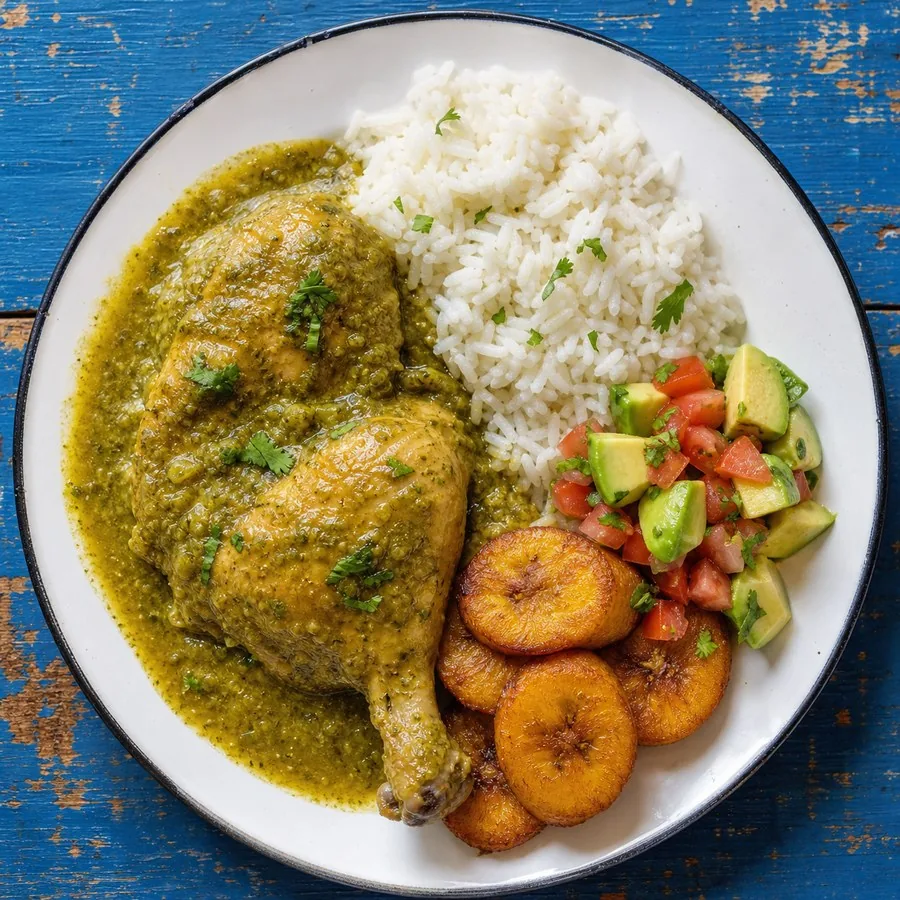 Ecuadorian Seco de Pollo with Rice, finished dish
