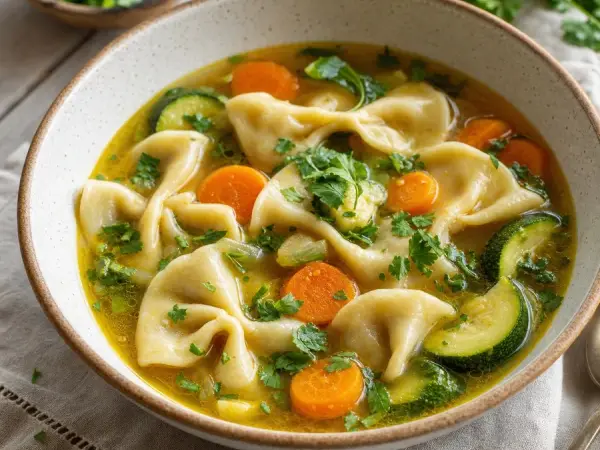 Ladakhi Chutagi Vegetable Dumpling Stew, finished dish