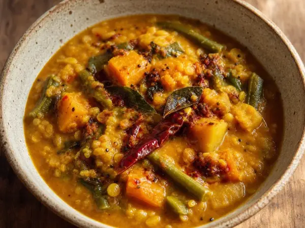 Odia Dalma Lentil Vegetable Stew, finished dish