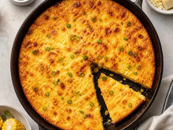 Paraguayan Sopa Paraguaya Corn Skillet, finished dish