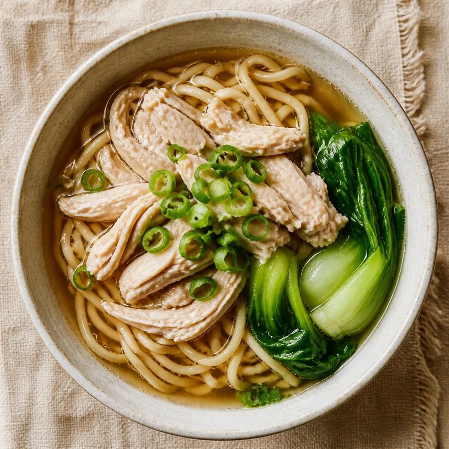 Taiwanese Sesame Oil Chicken Noodle Soup, original finished dish food photograph